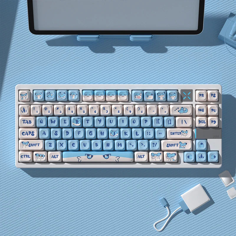 Moa Chillet Palword Pbt Keycaps Games Dye-Sub Big Set Key Caps For Mechanical Keyboard Wooting A65 Hi75 MX Switches