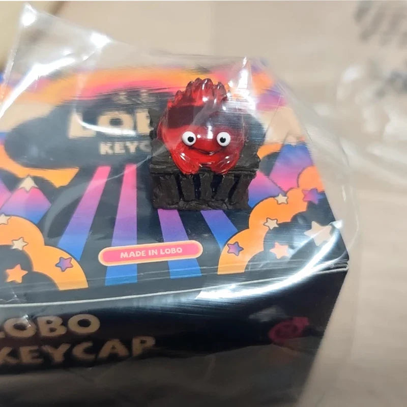 Calcifer Mechanical Keyboard Keycaps Customized Cute Keycap Cartoon Original Design Keycaps For Keyboard PC Gifts [In Stock]