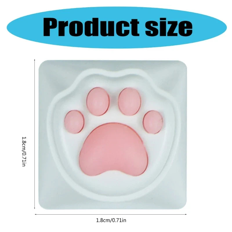 Charm 3D Animal Claw Keycap Soft Touches Keycap for MX Mechanical Keyboards