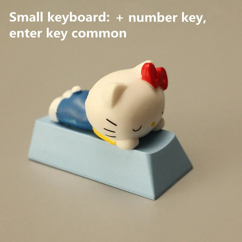New Sanrio mMechanical 3D Keycap Game Keyboard Accessories Kuromi Melody Cartoon Cute Single Personality Keycap Enter Key