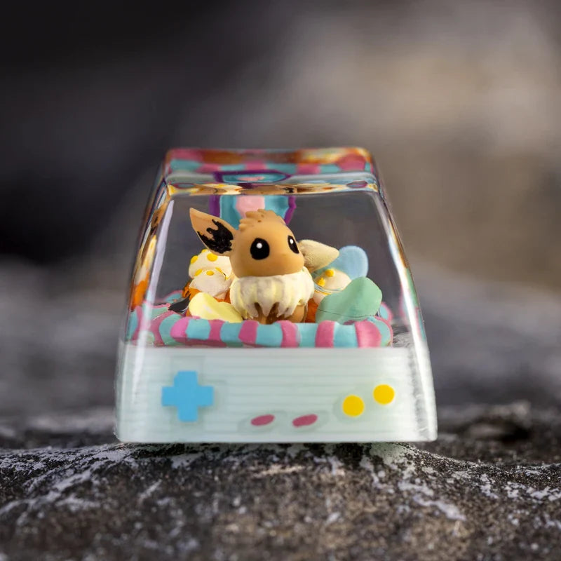 Anime Cartoon Super Transparent PBT Keycap Personality Pink 3D Handmade Cute Gift Mechanical Keyboard Decoration ESC