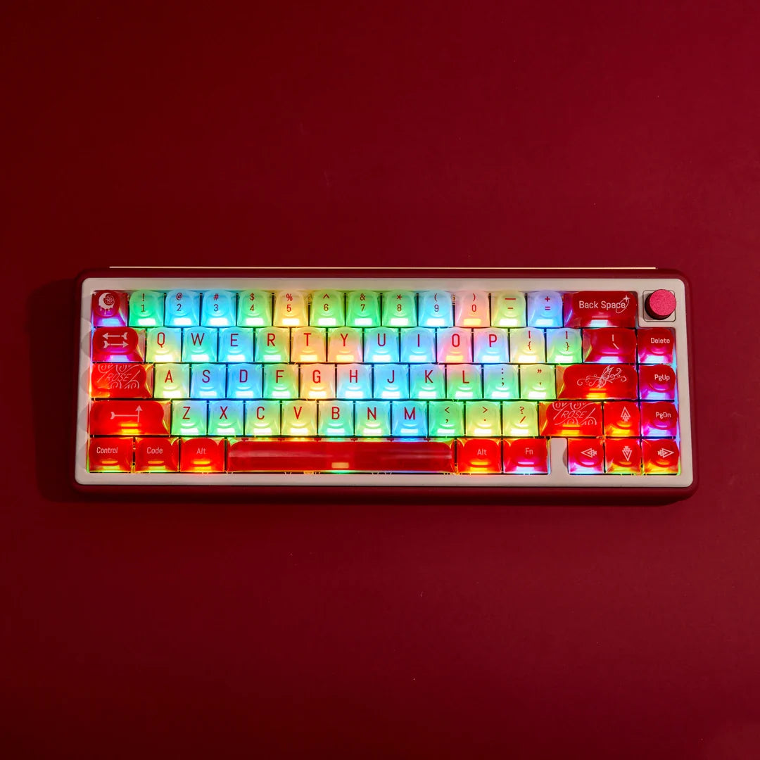 Transparent Keycaps PC 170 Keys Set for Mechanical Keyboard Keycap Accessories Personalized Customization DDA Profile Keycaps
