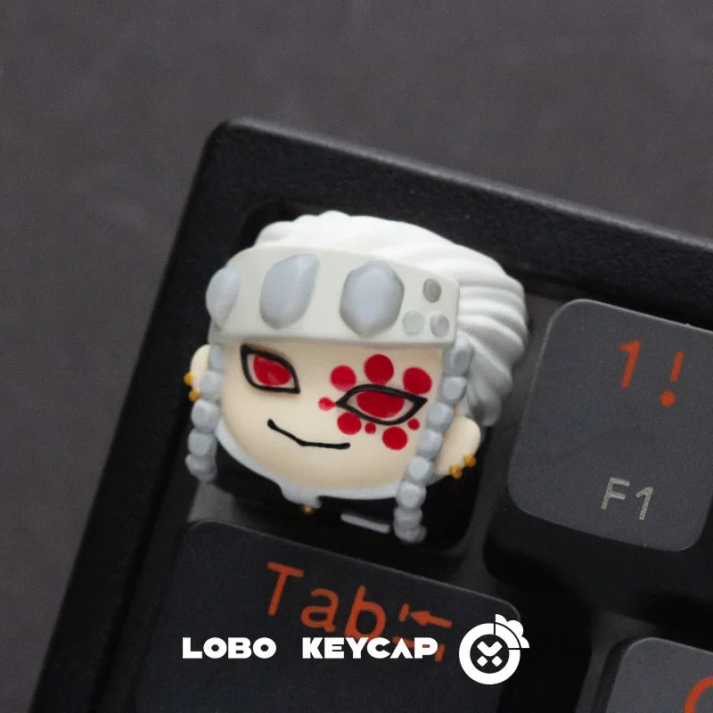 Demon Slayer Mechanical Keyboard Keycap Kamado Tanjirou Agatsuma Zenitsu Hashibira Inosuke Anime Resin Keycaps Custom Gifts