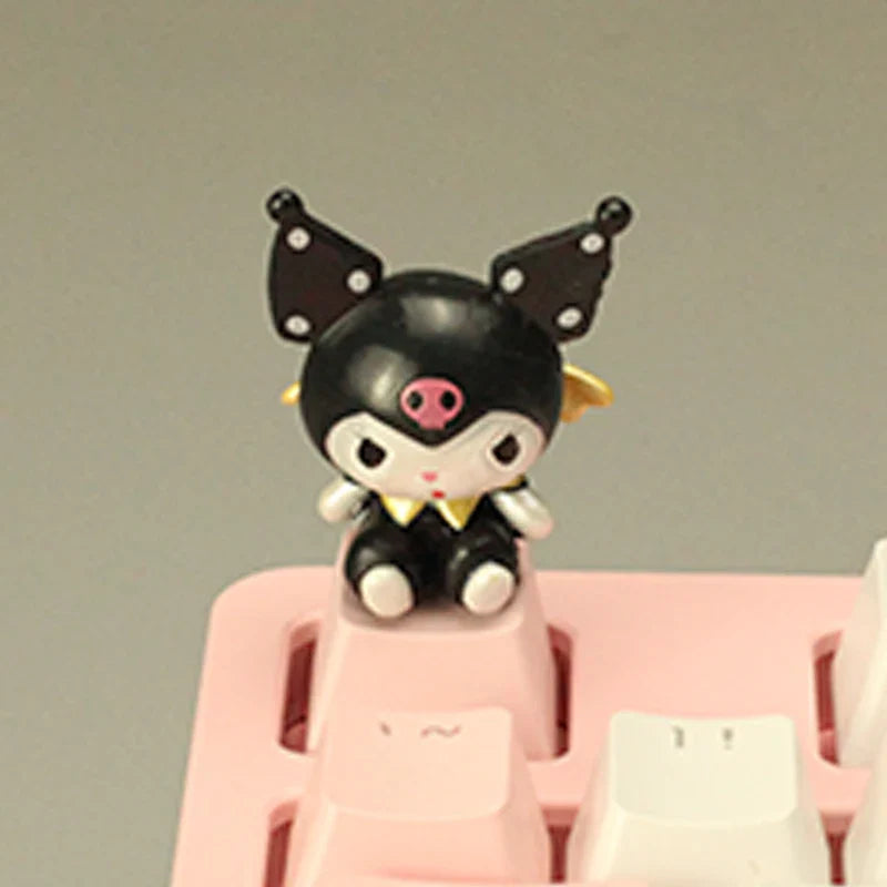 New Sanrio mMechanical 3D Keycap Game Keyboard Accessories Kuromi Melody Cartoon Cute Single Personality Keycap Enter Key