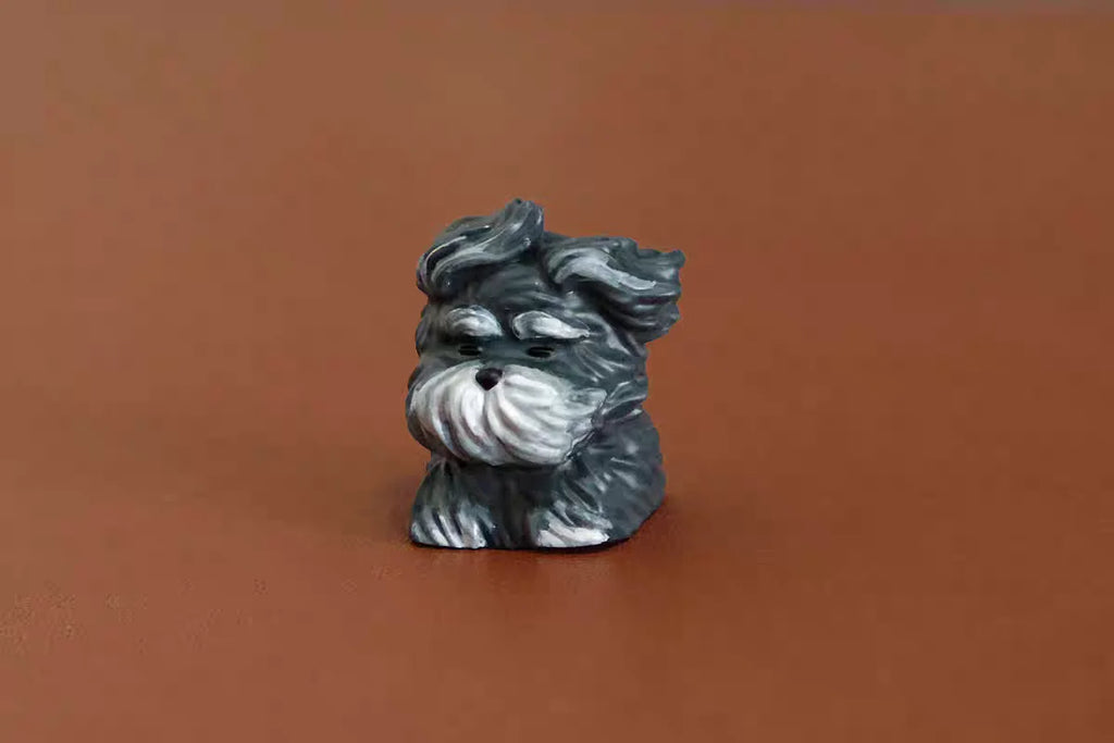 MiFuny Cute Dog Keycap 124/133 Keys PBT Dye Sublimation Custom MOA/Cherry Profile Gaming Keycaps for Mechanical Keyboard Gifts