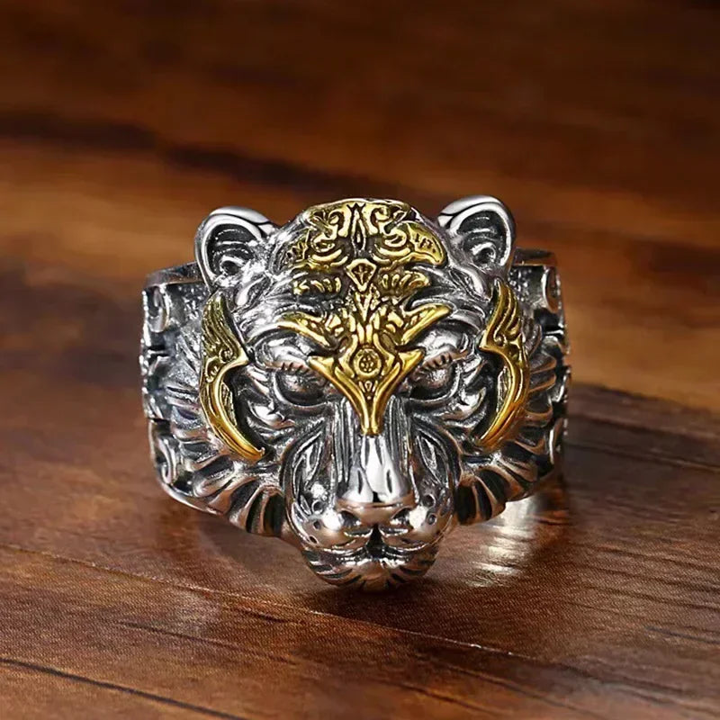 Punk Trend Spider Insect Open Adjustable Ring Men Street Hip Hop Fashion Cool Jewelry Boy Gift