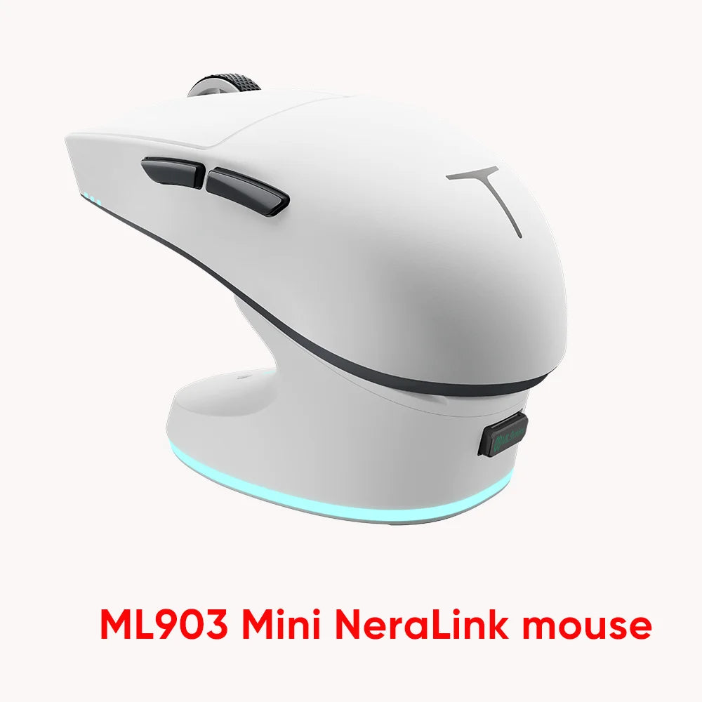 Thunderobot ML903 Mini NearLink Gaming Mouse Tri-Mode Bluetooth Wireless Mouse 30000 DPI Charging Base For Pc Gamer Kit Laptop
