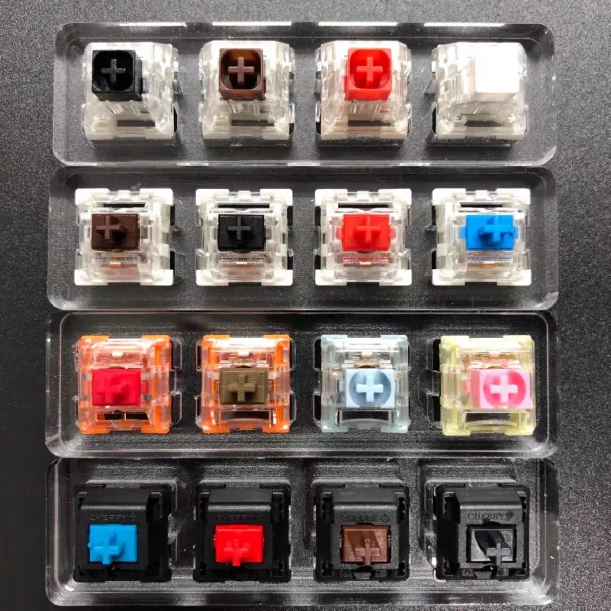 Kawaii Sanrio My Melody Cinnamoroll Kuromi Keycap Esc Base Transparent Cross Axis Mechanical Keyboard Keycaps Decorate Girl Gift