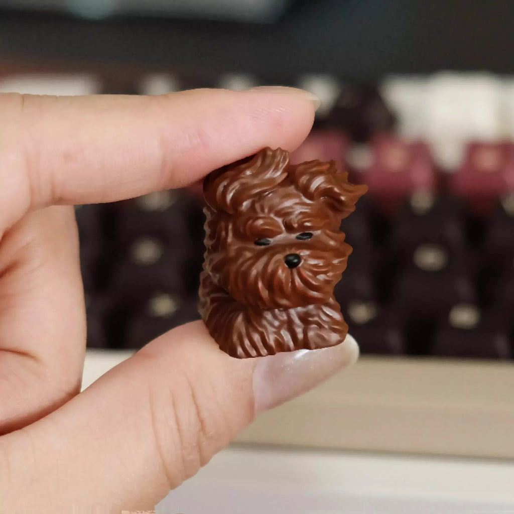 Cute Animal Resin Keycap Wind Blown Puppy Customized Key Caps MX Switch Keycaps for Mechanical Keyboard Caps PC Accessories Gift