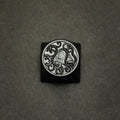 ECHOME Dark Jade Keycap The Four Symbol Theme Hand-carved Translucent Keyboard Cap Custom Artisan KeyCap for Mechanical Keyboard