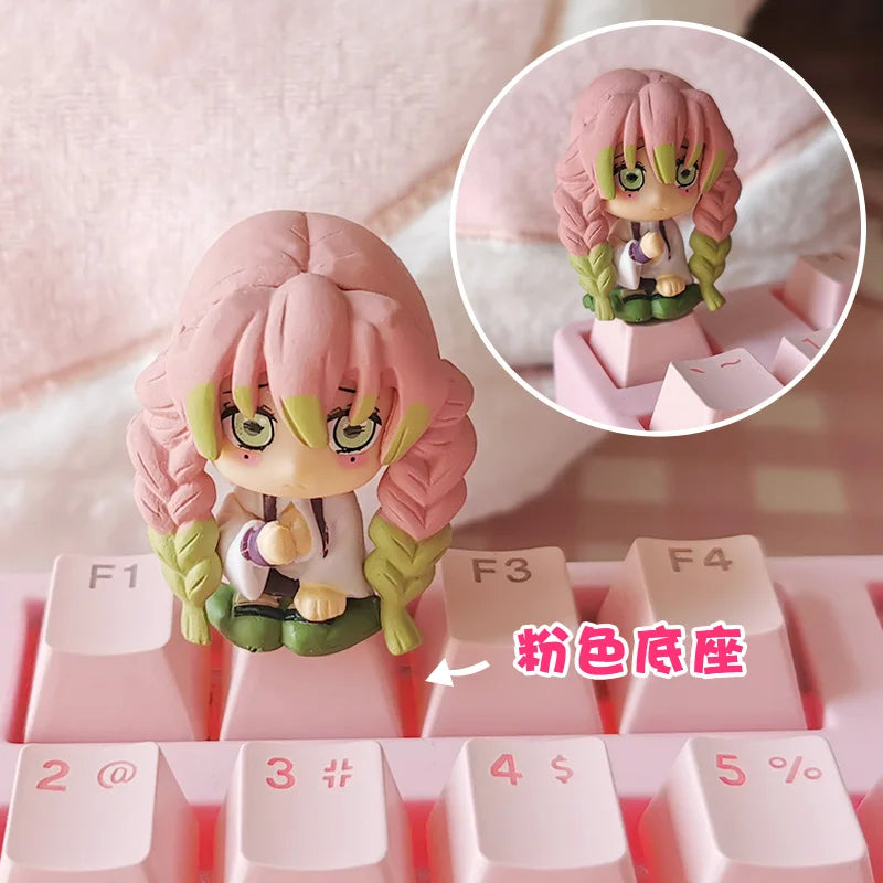 Demon Slayer Custom 3D Keycaps for Mechanical Keyboard - Cute Anime Game Accessories Decoration Gift