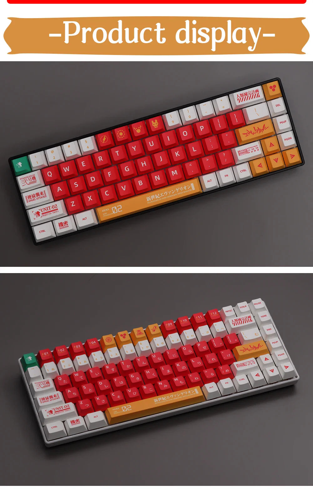 French Keycap 136-156 Keys BPT Cherry Profile FR Keycaps For French keyboard MX Mechanical Keyboard 7U Space Keys Hi75
