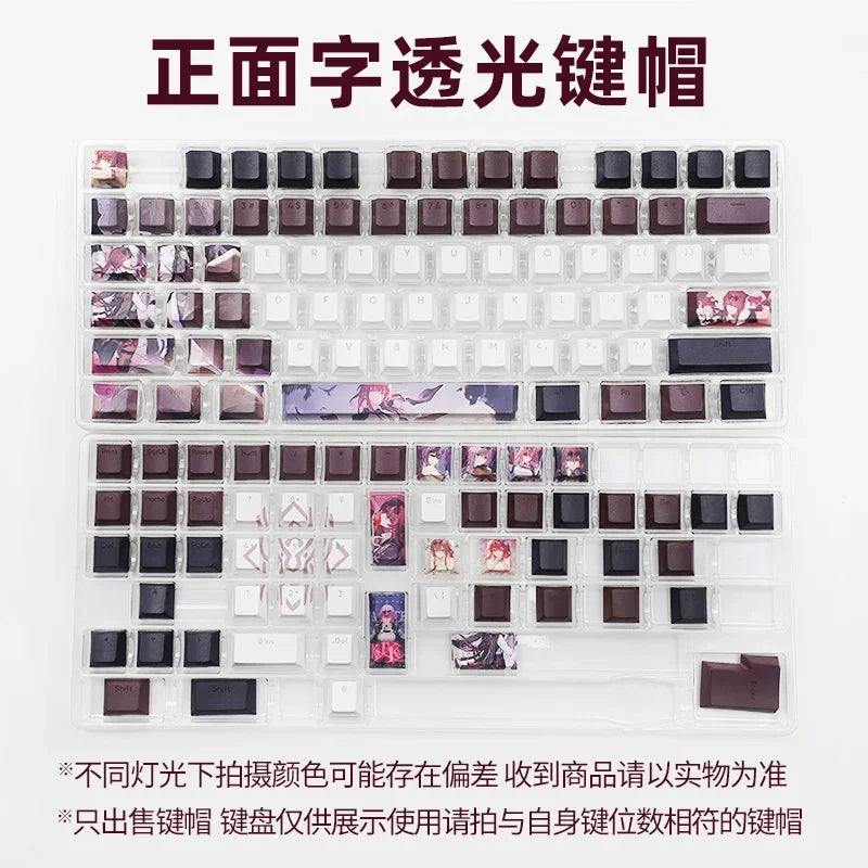 Honkai: Star Rail Anime Artisan Keycap Kafka Cute Cartoon 137key Customized Cherry Profile Keycap PBT Gaming Mechanical Keyboard