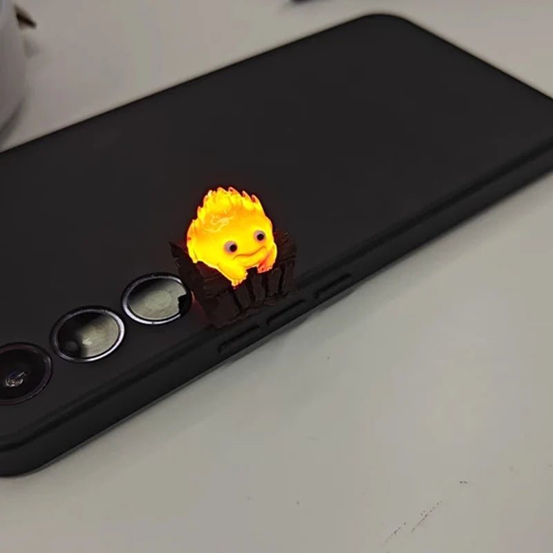 Calcifer Mechanical Keyboard Keycaps Customized Cute Keycap Cartoon Original Design Keycaps For Keyboard PC Gifts [In Stock]