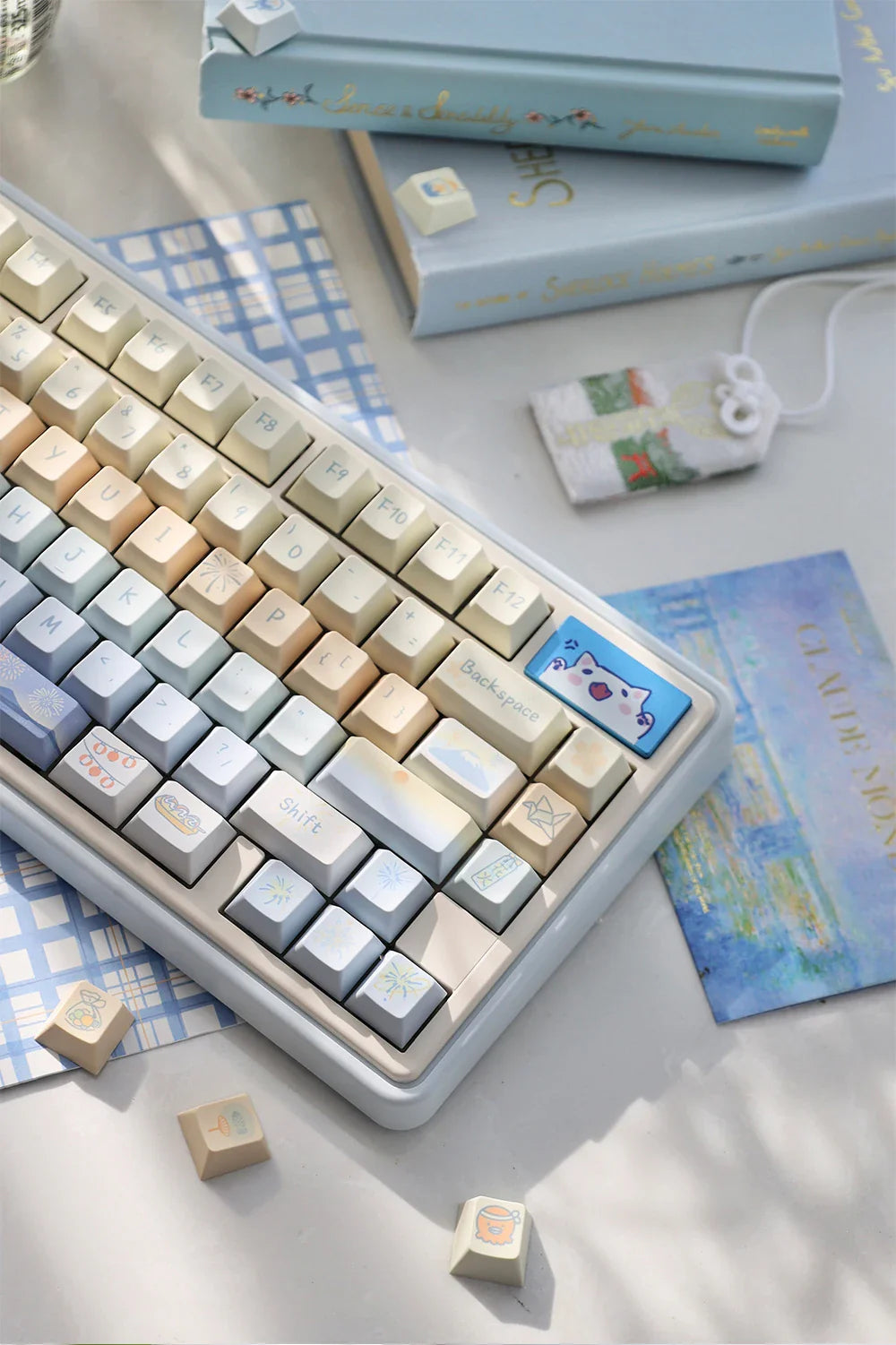 95 Keys Cherry Profile PBT Keycaps Love Letter Theme Key Caps for Gaming Mechanical Keyboard 61/64/68/75/84Keys GMK67 AULA F75
