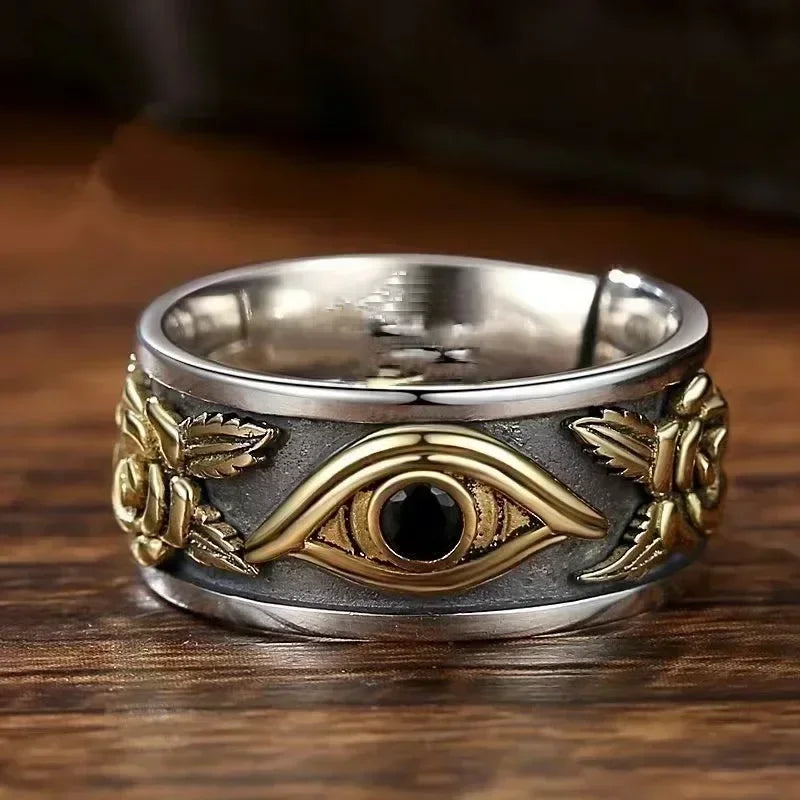 Punk Trend Spider Insect Open Adjustable Ring Men Street Hip Hop Fashion Cool Jewelry Boy Gift