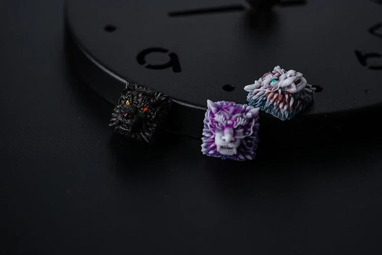 Dragon Head Keycap 3D Resin Artisan Keycaps for Mechanical Keyboard Custom Handmade Cool Gaming Keyboard Key Caps Accessories