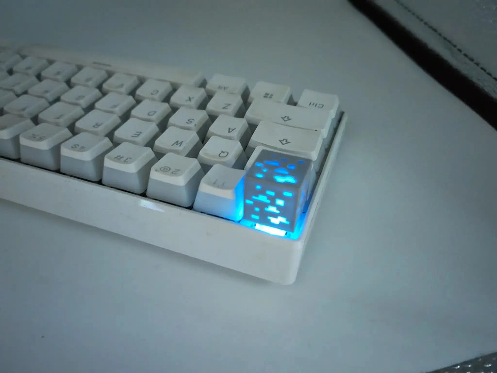 My World Mineral Keycaps Original Design Transparent Mechanical Keyboard Keycaps Personalized Customization 3D Artisan Keycaps