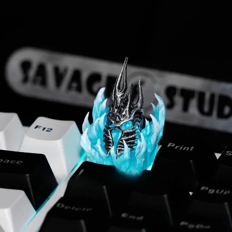 World of Warcraft Frostmourne Anime Keycaps Lich King Translucent Key Caps Mechanical Keyboard Caps Korean Keycap PC Gamer Gifts