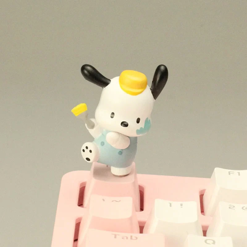 Diy Whitewasher Kitty Personalized Keycap Melody Cute Big Ear Dog R4 Mechanical Keyboard Keycap