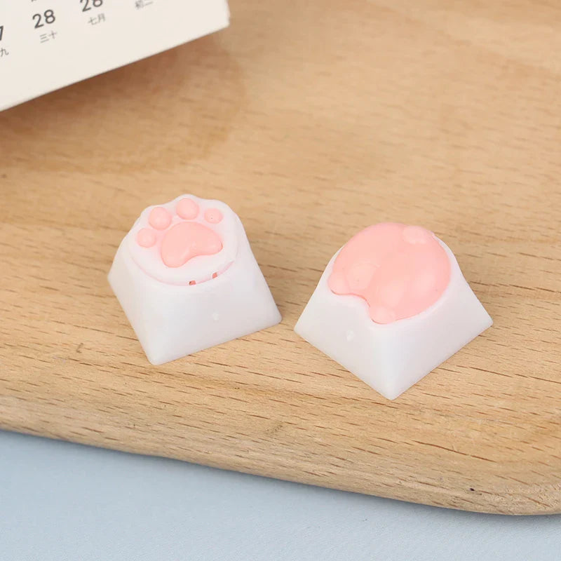 Cat Paws Corgi Buttock Keycap For Mechanical Keyboard ABS Animal Keycaps Key Cap Cherry Mx Switch Alice80 JJK84 IK75 PRO Etc
