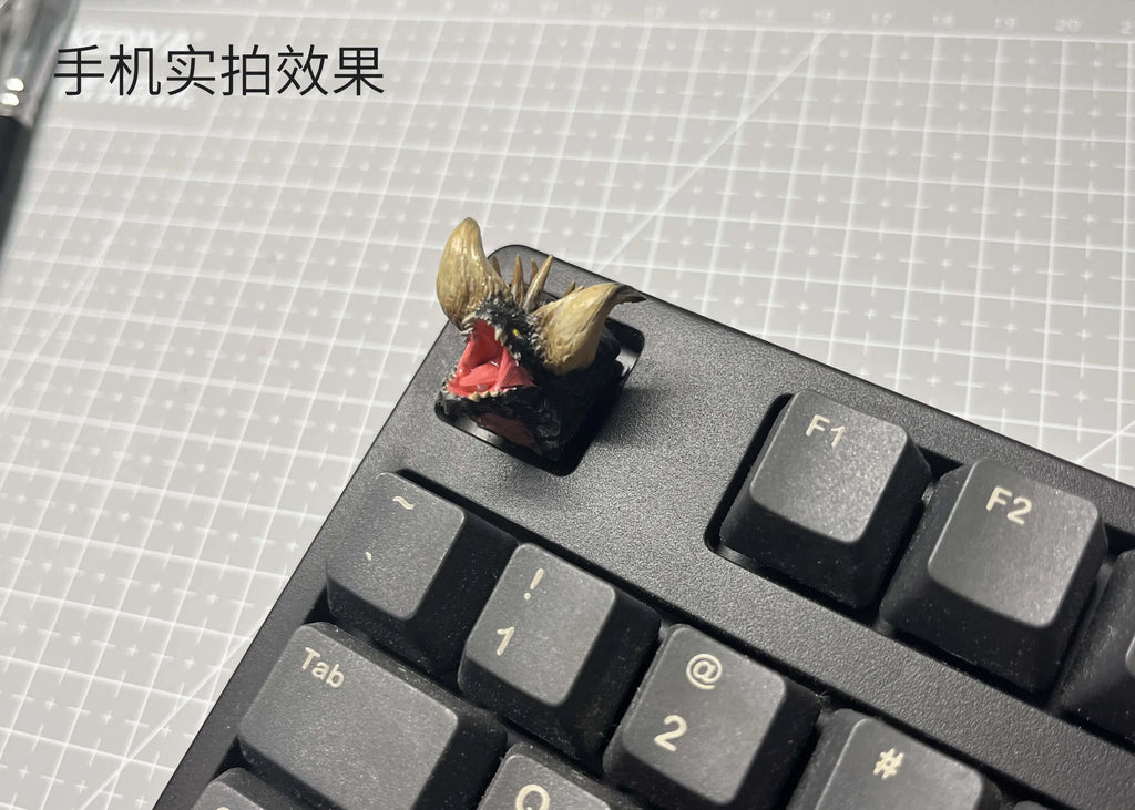Monster Hunter Themed Keycaps Gore Magala/Acid Glavenus Personalized Mechanical Keyboard Keycaps Cartoon 3D Resin Artist Keycaps