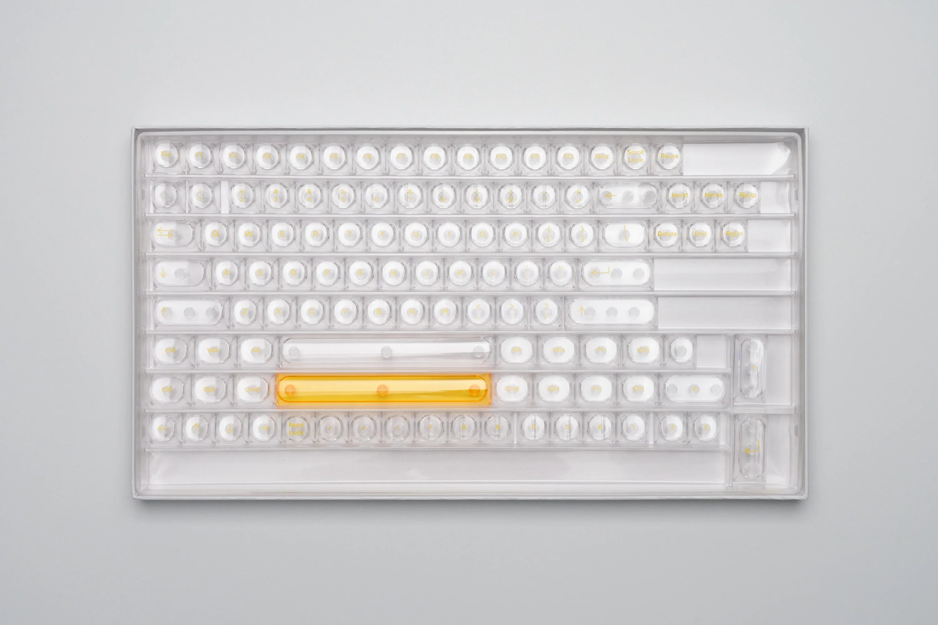 Transparent Keycaps PC 170 Keys Set for Mechanical Keyboard Keycap Accessories Personalized Customization DDA Profile Keycaps