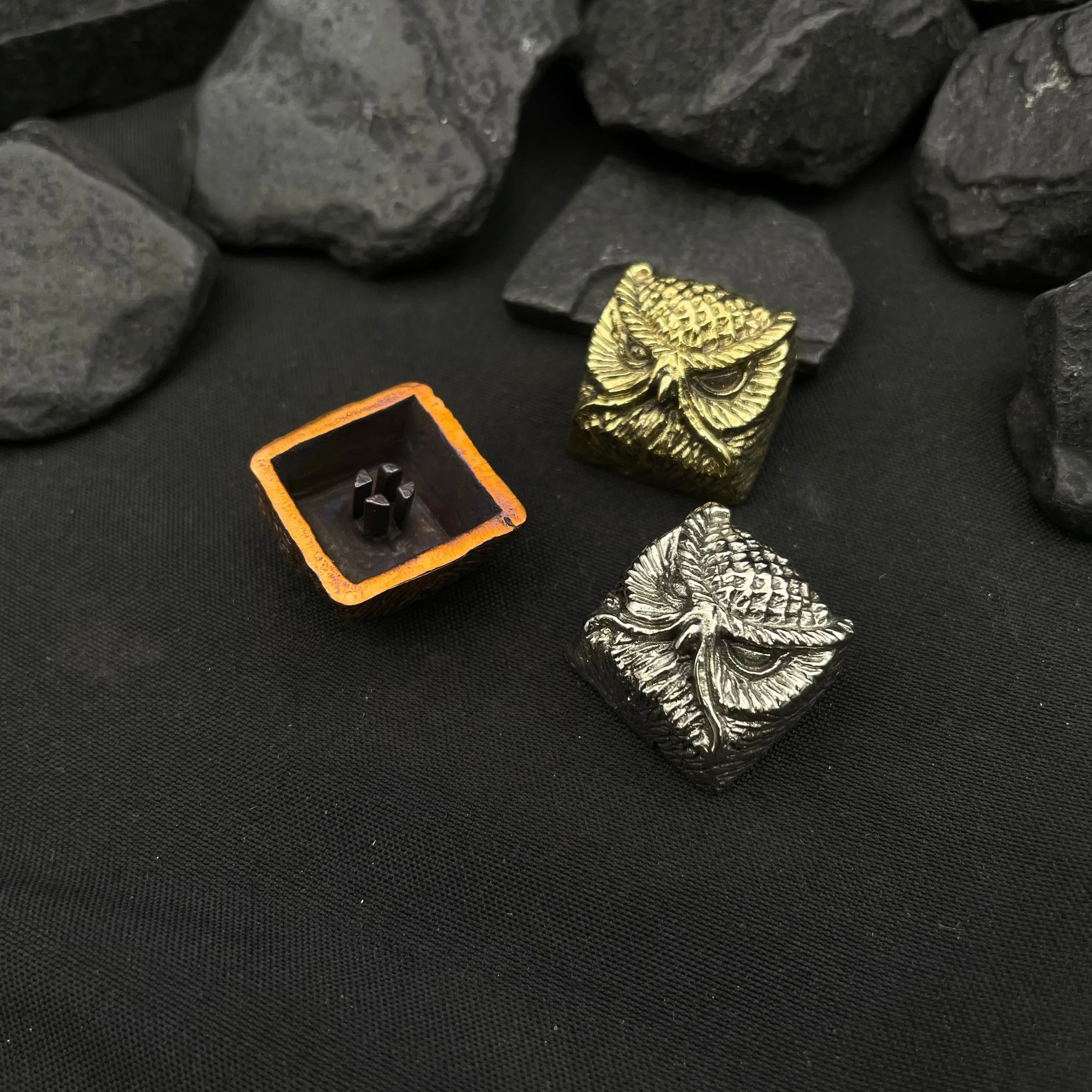 Pure Copper Point Keycap Owl Original Personality Customized Artisan Keycaps Cross Axis Universal Mechanical Keyboard Accessory