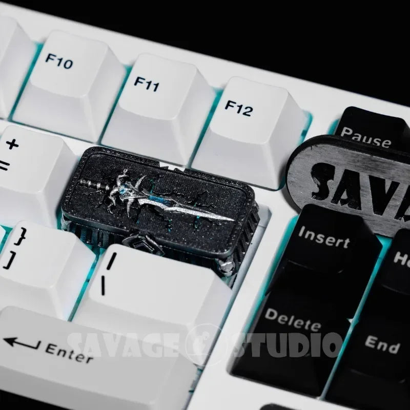 Anime Keycaps World of Warcraft Frostmourne Translucent Artisan Key Caps Mechanical Keyboard Caps Korean Keycap PC Gamer Gifts