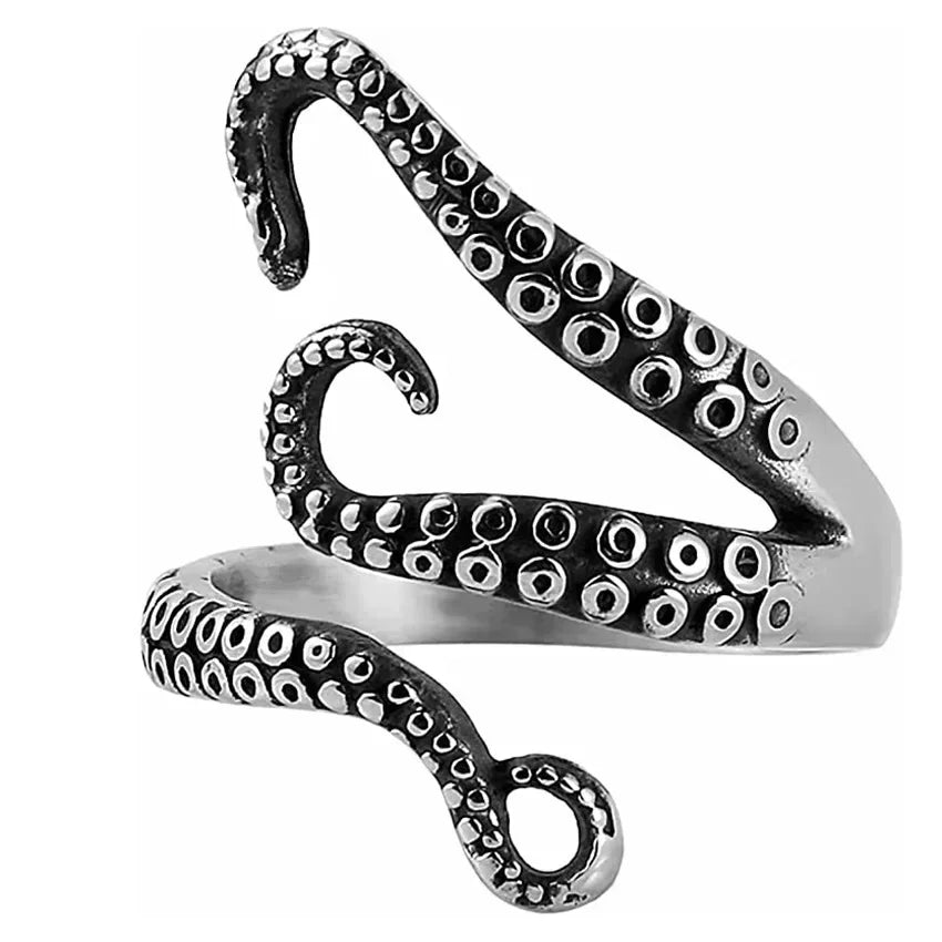 Punk Trend Spider Insect Open Adjustable Ring Men Street Hip Hop Fashion Cool Jewelry Boy Gift
