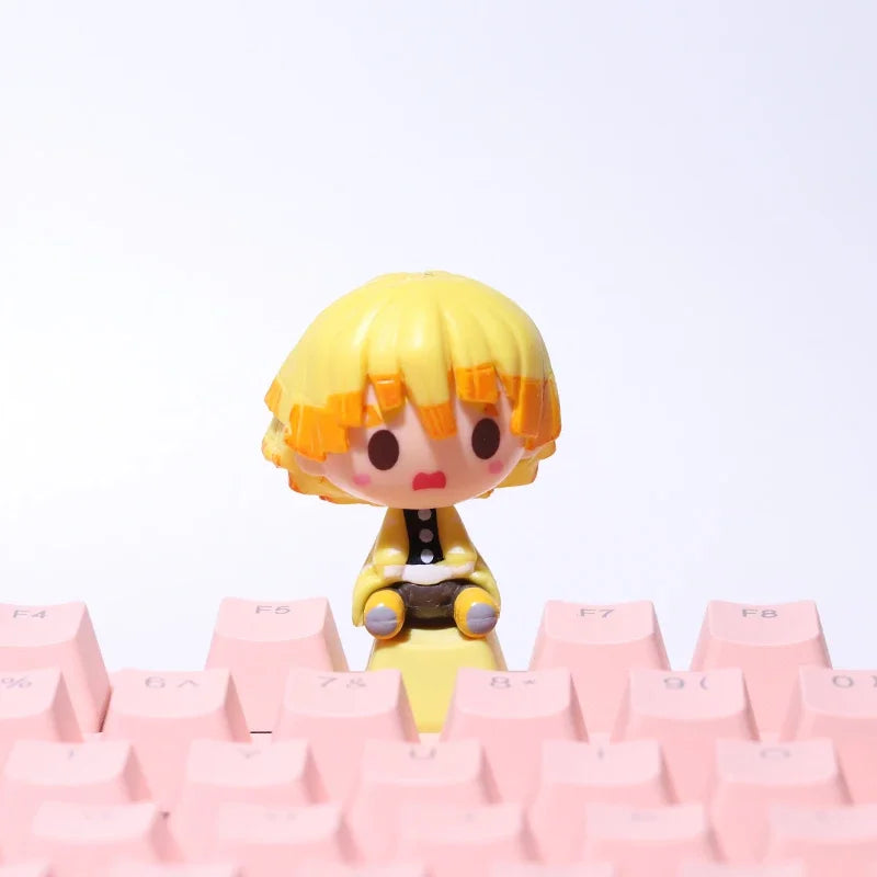 Cute Stereo Anime Keycaps For Mechanical Keyboard Caps PBT Personalized Cherry MX Artisan Custom Pink ESC Keycap