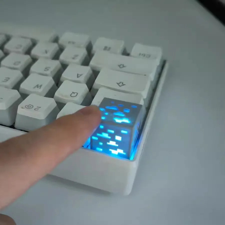 Ore Series Keycaps Gaming 3D Creative Translucent Keycaps Esc Buttons Custom Keycaps for Mechanical Keyboard Accessories Gifts