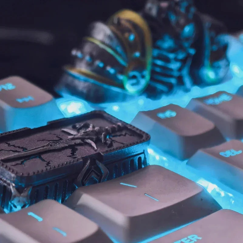 Anime Keycaps World of Warcraft Frostmourne Translucent Artisan Key Caps Mechanical Keyboard Caps Korean Keycap PC Gamer Gifts