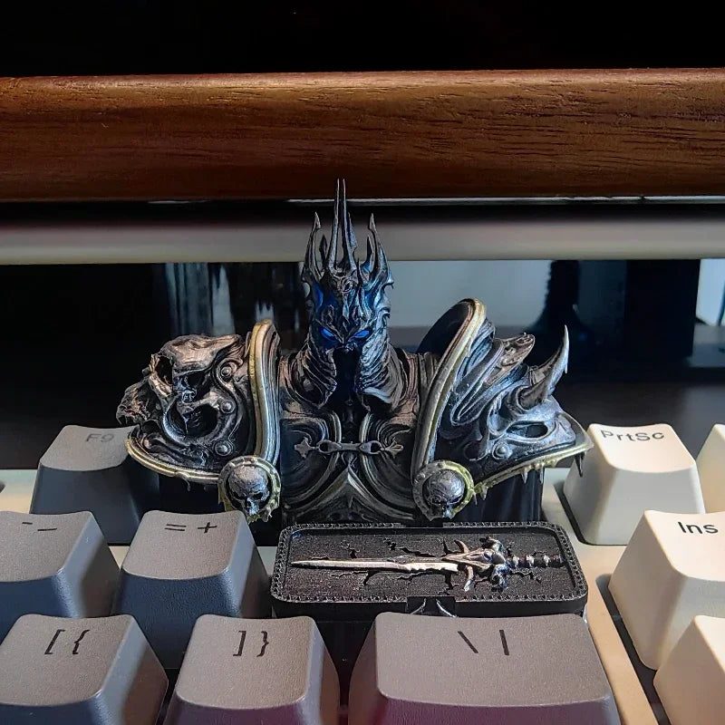 Anime Keycaps World of Warcraft Frostmourne Translucent Artisan Key Caps Mechanical Keyboard Caps Korean Keycap PC Gamer Gifts