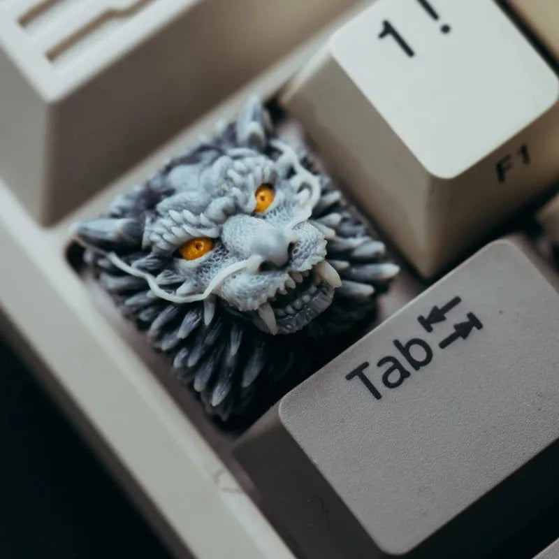 MiFuny Dragon Keycap 3D Handmade Resin Keycaps for Mechanical Keyboard Custom Cool Key Cap Keyboard Accessories Decoration Gift