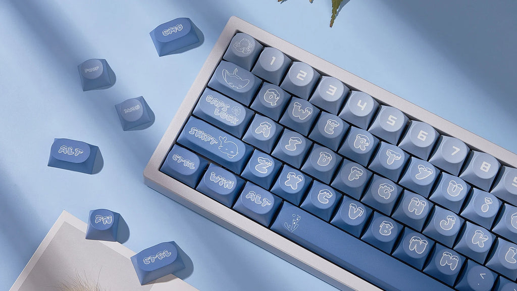 Transparent Keycaps PC 170 Keys Set for Mechanical Keyboard Keycap Accessories Personalized Customization DDA Profile Keycaps
