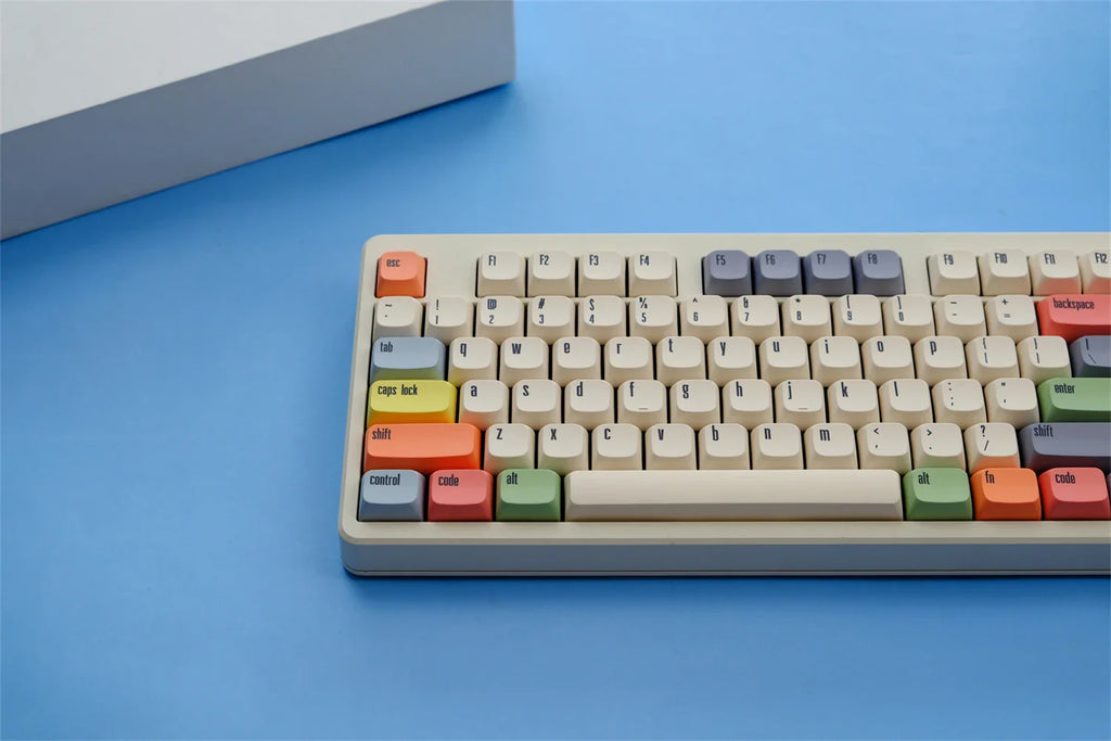 XDA PBT Keycaps Dye Sub Keycap For Mechanical Keyboard Gaming 75% Color Key Caps Wooting Minimalism Retro Custom DIY