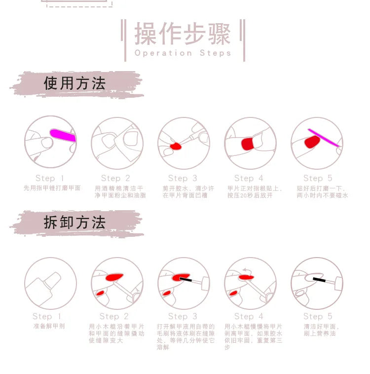HelloKitty Press on False Nail Sanrio Accessories Y2k Kawaii Cartoon Design Fake Nails Long Detachable Manicure Girls Gift
