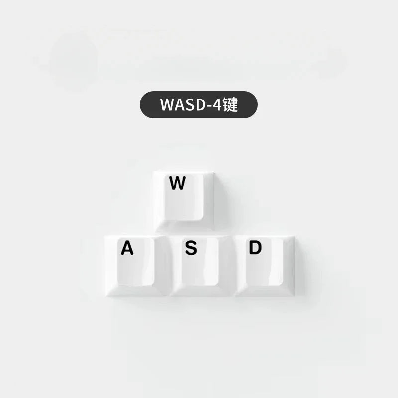 Ceramic Keycaps Set 123/101-key Smooth Surface Tough and Resistant To Falling HIFI Cross Axis Mechanical Keyboard WASD Keycap