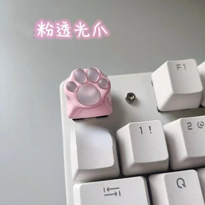 Cat Paws Keycaps For Mechanical Keyboard Animation Metal Custom Keycap Buttons Key Cap For Cherry Mx Switch Artisan keycaps