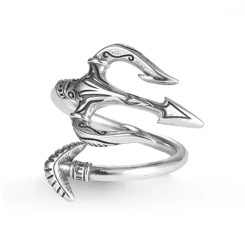Punk Trend Spider Insect Open Adjustable Ring Men Street Hip Hop Fashion Cool Jewelry Boy Gift