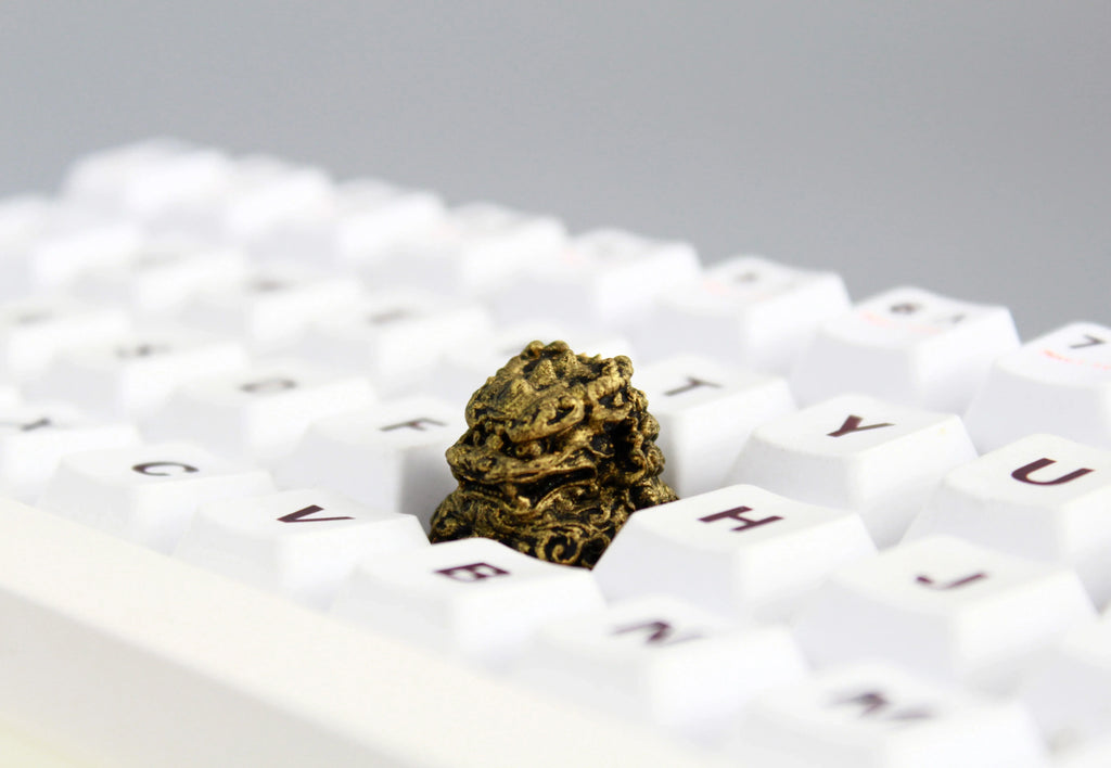 IDeal OEM Resin Keycaps Cherry MX Corss Switch Mechanical Keyboard No Backlit ESC F Zone Keycaps Lion Carved Customize Key Cap