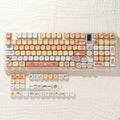 Kindergarten MOA Keycap Set PBT 132 Keys Cute Cartoon Puppy Kitten Girl for 60/84/98/108 Mechanical Keyboards