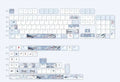 140 Keys Leaning Plum Garden Theme Keycaps National Style Cherry Profile PBT Dye Sublimation For MX Switch Mechanical Keyboard