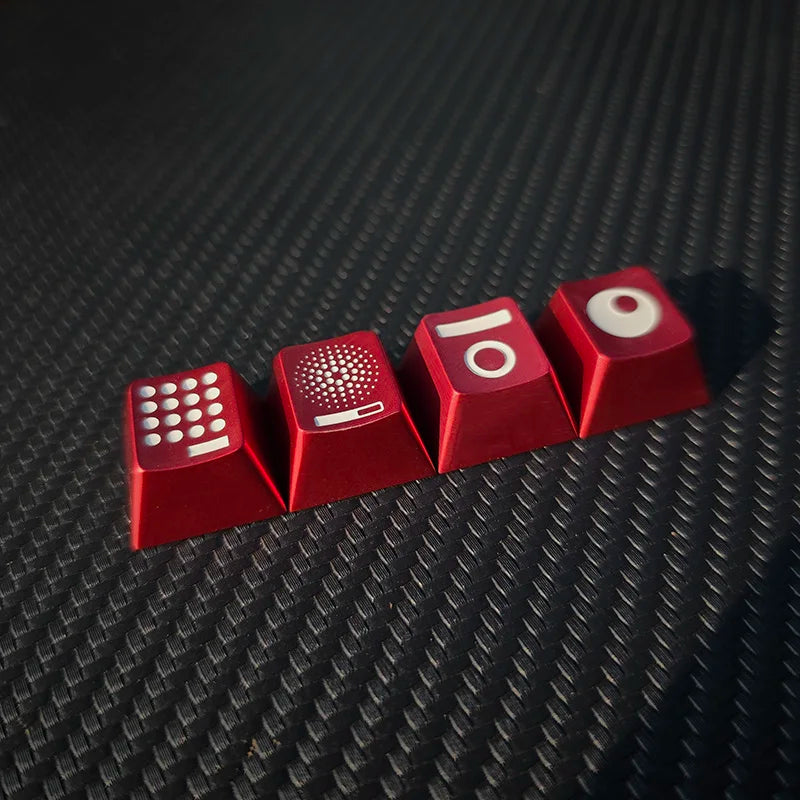 Glass Heart Keycap Custom Point Aluminum Alloy Color Glass Artisan Key Cap Cherry Profile MX Switch Mechanical Keyboard Keycap