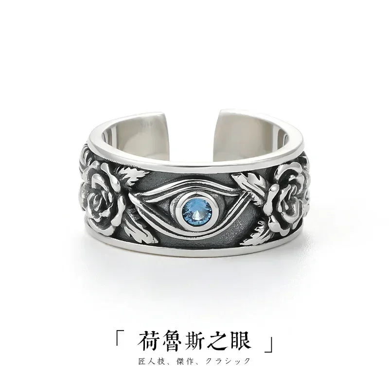 Punk Trend Spider Insect Open Adjustable Ring Men Street Hip Hop Fashion Cool Jewelry Boy Gift