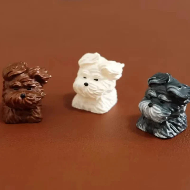 Cute Animal Resin Keycap Wind Blown Puppy Customized Key Caps MX Switch Keycaps for Mechanical Keyboard Caps PC Accessories Gift