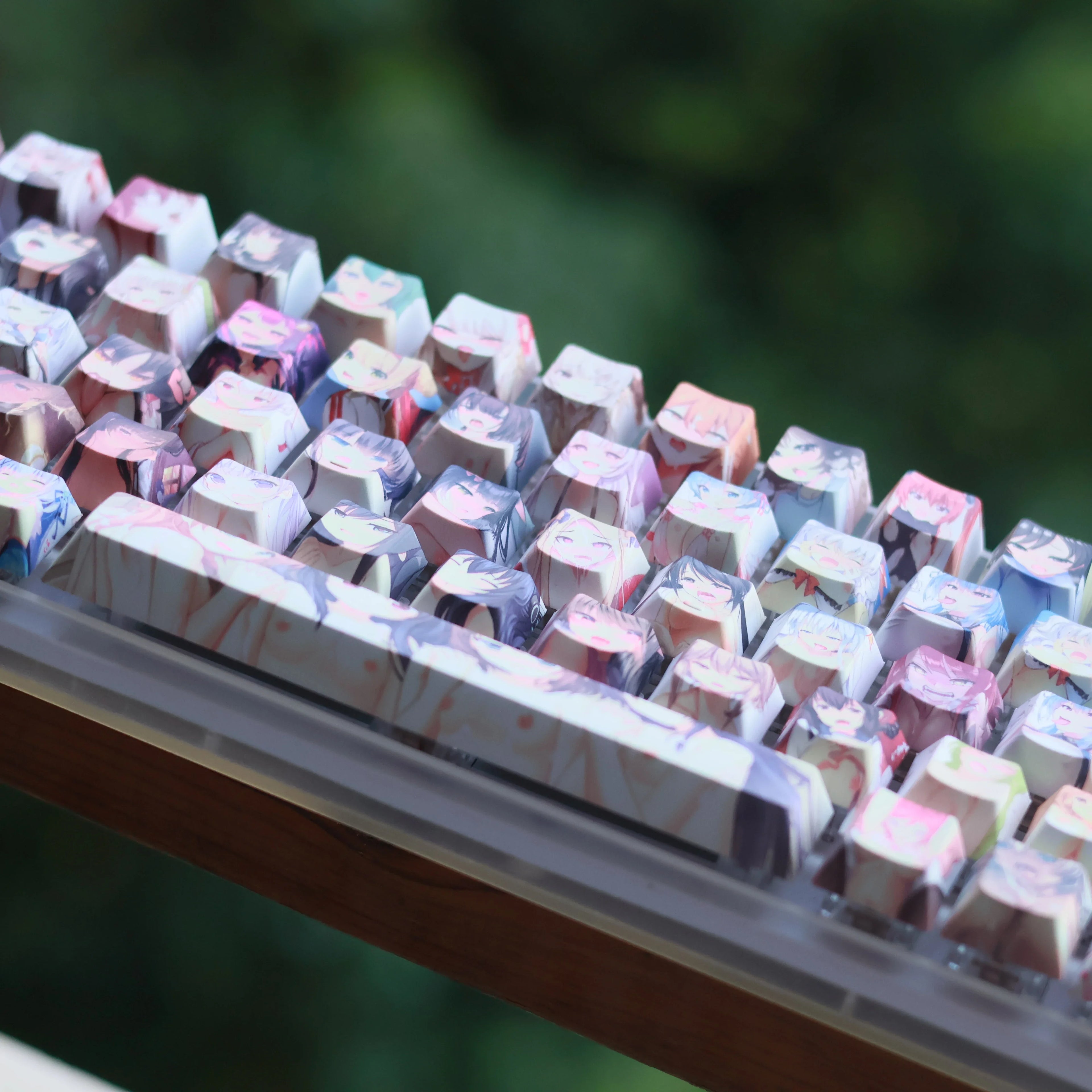 PBT Mechanical Keyboard Keycap  Anime Cute 124 keys Dye Sublimation Chreey Profile Japanese Anime Keycap For Cherry MX Switch