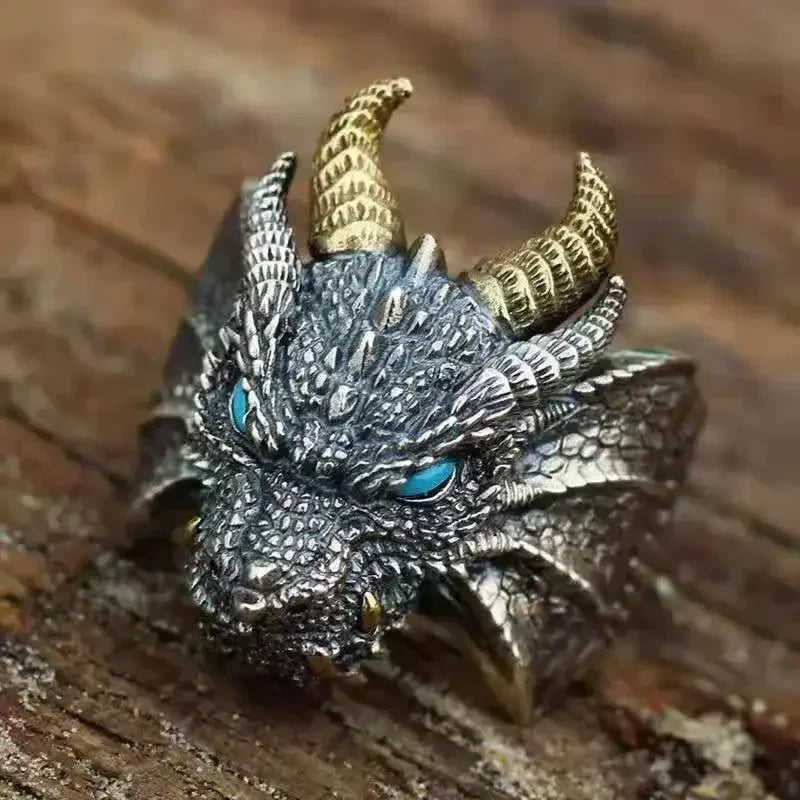 Punk Trend Spider Insect Open Adjustable Ring Men Street Hip Hop Fashion Cool Jewelry Boy Gift