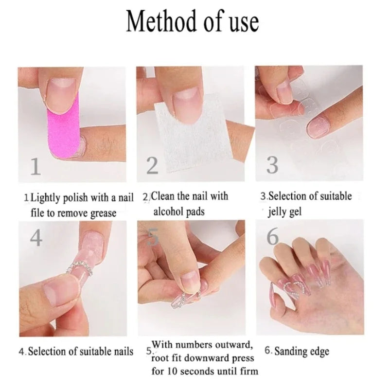 Pink Press on Acyrlic Nails Hellokitty Cute Stickers Handmade Nails French Designs Wearable Full Cover Coffin Kawaii Nail Arts